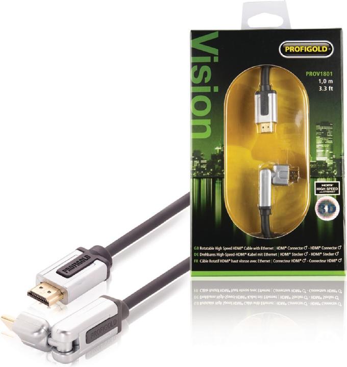 Produktbild Profigold SKY 360° High-Speed HDMI-Kabel mit Ethernet (1 m, HDMI)