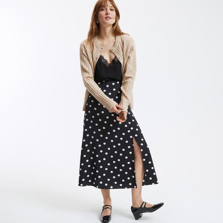 Image du produit La Redoute Collections Cardigan en maille côtelée (XS)