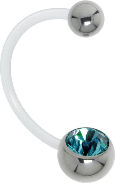Bijouteria Schwangerschaftspiercing (Bioplast, Edelstahl, Kristall)