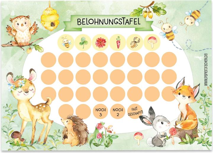 Immagine prodotto Papierdrachen Set di schede di ricompensa