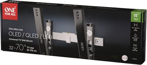 Actual product image One for All 32-65 inch, max.50kg 15° tiltable (Wall, 70", 50 kg)