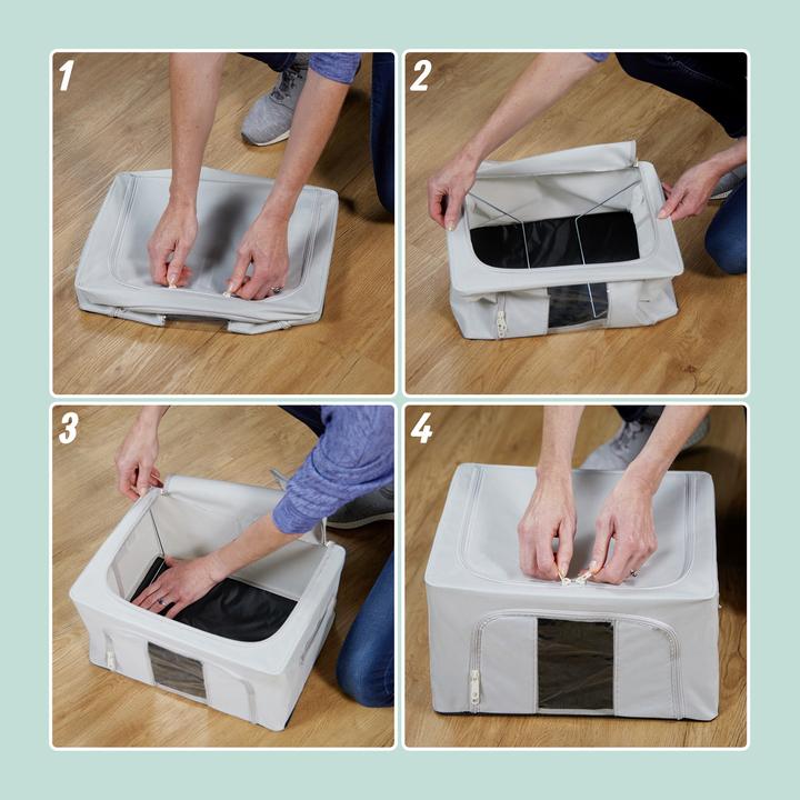 Produktbild Relaxdays 2x Aufbewahrungstasche (40 x 30 x 20 cm, 24 l)