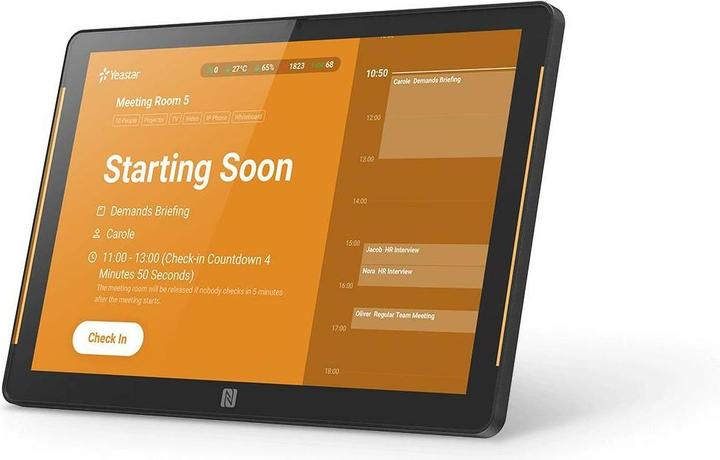 Actual product image Yeastar workplace room display ds7510