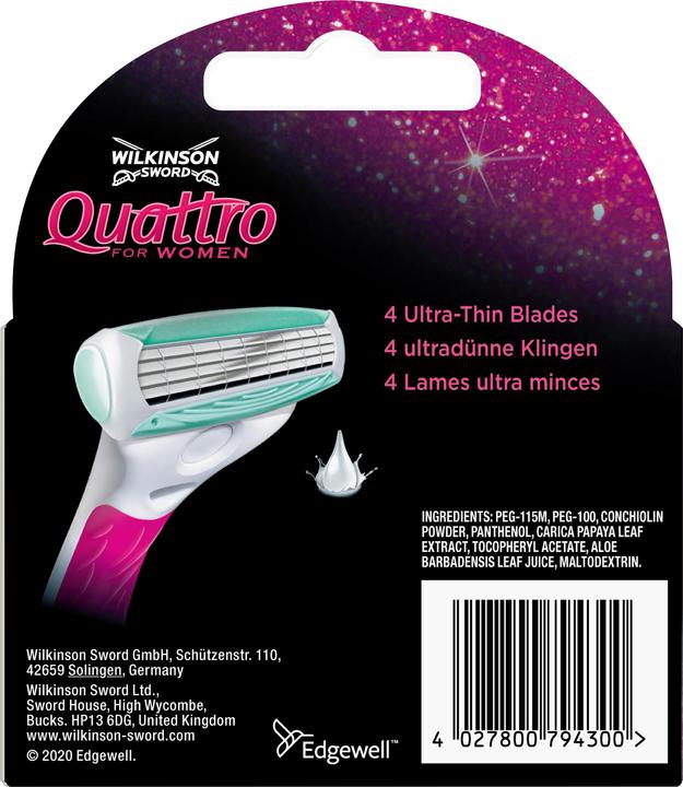 Immagine prodotto Wilkinson Quattro per Donne Sensitive (3 x)