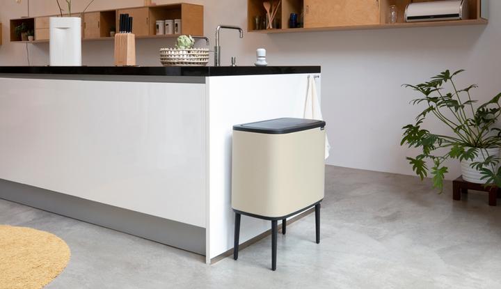 Immagine prodotto Brabantia Cestino per il riciclaggio Bo Touch Bin 11 l/23 l, Beige chiaro (34 l)