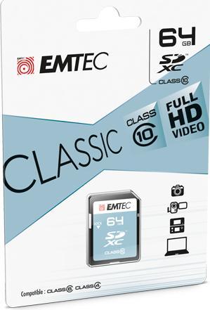 Image du produit Emtec Carte mémoire flash classique (64 Go, SDXC)