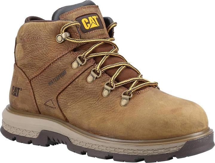 Actual product image Cat Mens Exposition Hiker Leather Safety Boots (40)