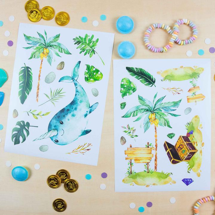 Image du produit Papierdrachen Autocollants muraux - Pirates - Set 9 (22 x 30 cm)