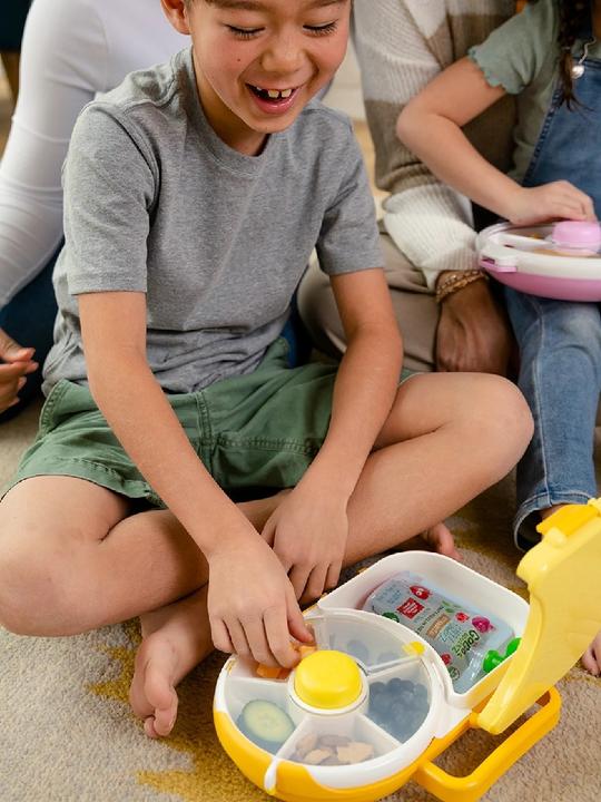 Actual product image GöBe Lunchbox for children with snack spinner
