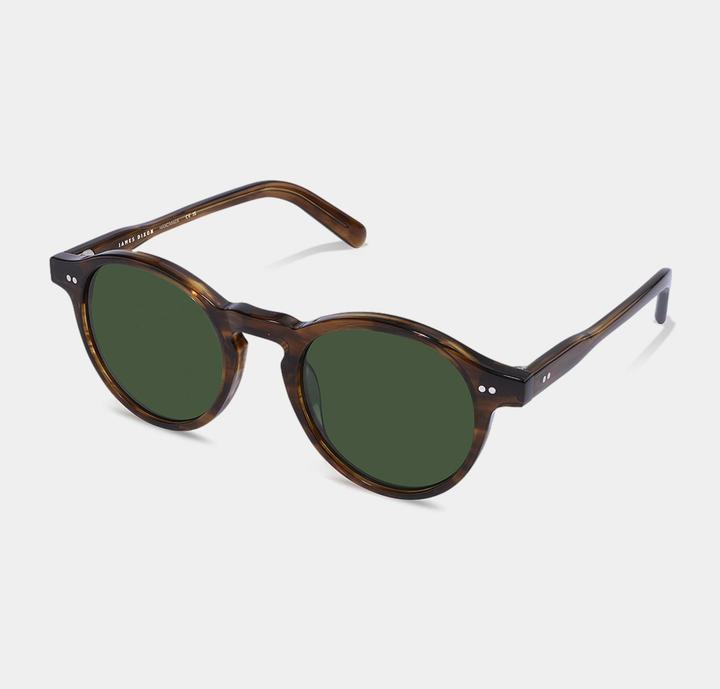 Immagine prodotto James Dixon Gestreift/Grün – Oxford – Rund – Acetat – Sonnenbrille