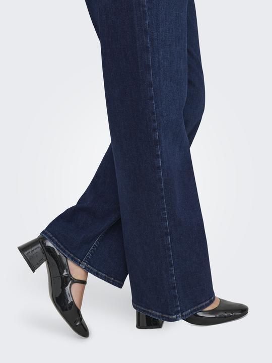 Actual product image Only CARWilly Wide Fit Crop High Waist Jeans (54)