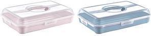 Actual product image keeeper Cake topper/party butler "enrico", nordic-pink removable cake plate, ergonomic handle