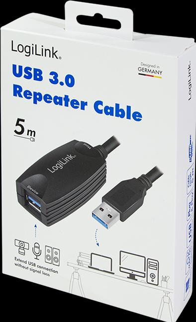 Produktbild LogiLink USB A – USB A (5 m, USB 3.2 Gen 1)