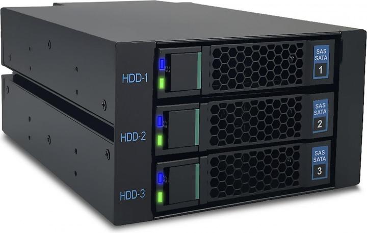 Actual product image Fantec WR-C2131-6G Backplane for 3x 3.5/2.5 HDD/SSD (2.5", 3.5")