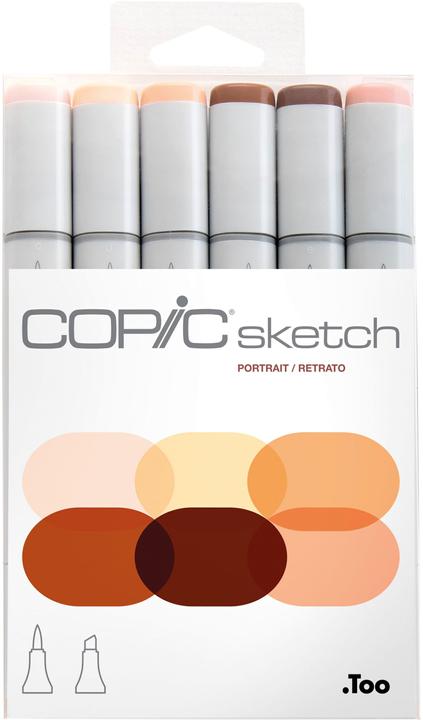 Actual product image Copic skin tones (Grey, 5 mm, 6 x)