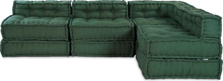 Produktbild VidaXL Modularer Pouf 4er Set Grüner Stoff