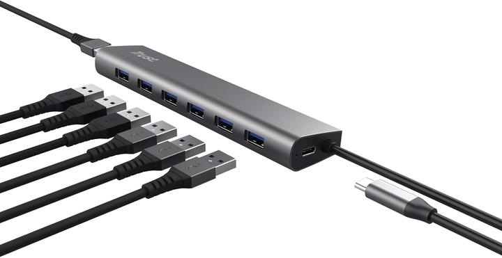 Image du produit Trust I/O HUB USB 7PORT HALYX/24967 (USB-A, 7 Ports)