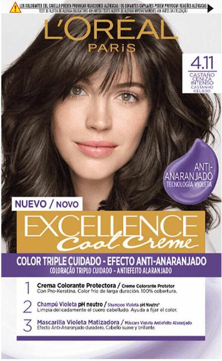 Immagine prodotto L'Oréal Paris Inchiostro crema EXCELLENCE #4.11-castaño ceniza intenso (4.11 Marrone cenere intenso)