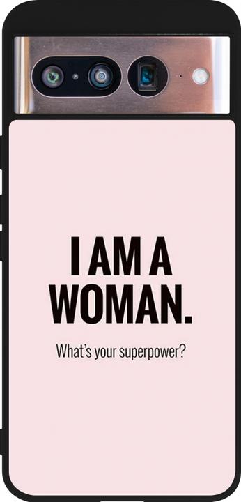 Produktbild PhoneLook Hülle Silikon schwarz I am a woman (Google Pixel 8)