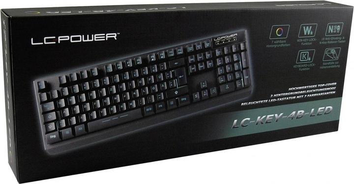 Produktbild LC-Power LC-KEY-4B-LED (DE, Kabelgebunden)