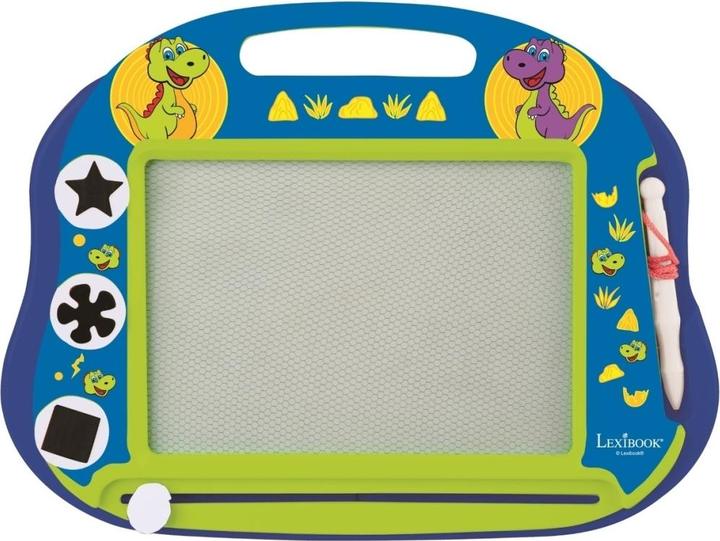 Lexibook Dino Magnetische Multicolor-Zeichentafel mit Zubehör A5 Format