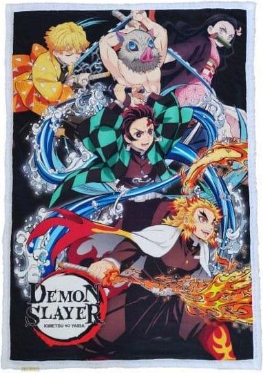Image du produit Halantex Demon Slayer : Kimetsu no Yaiba Couverture polaire 100 x 150 cm