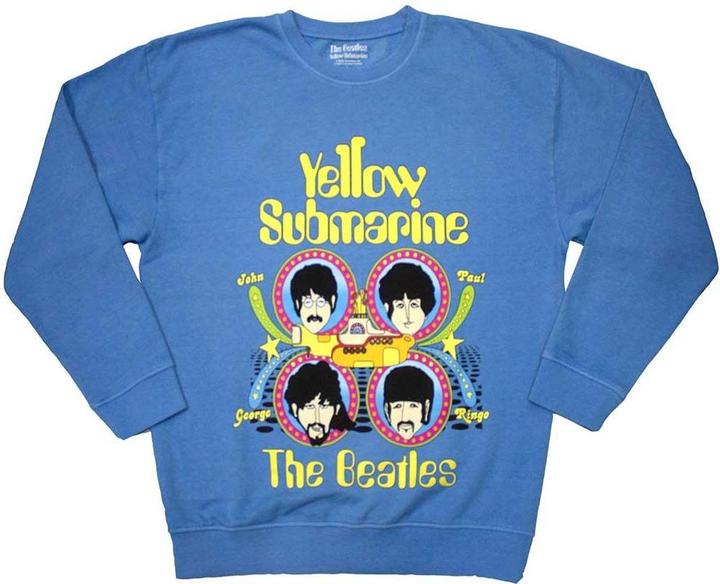 The Beatles Yellow Submarine Heads In Circles Sweatshirt