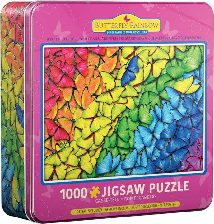 Produktbild Eurographics Schmetterling Regenbogen Puzzledose (1000 Teile)
