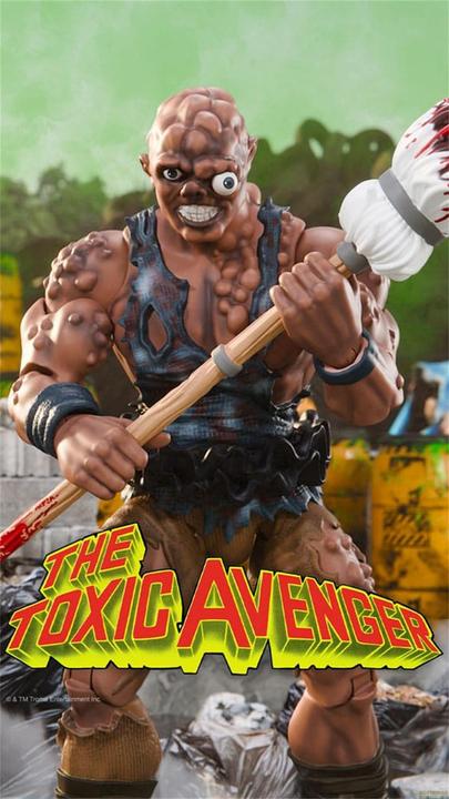 Actual product image Super7 Toxic Avenger Ultimates action figure Toxic Avenger Movie Version 18 cm