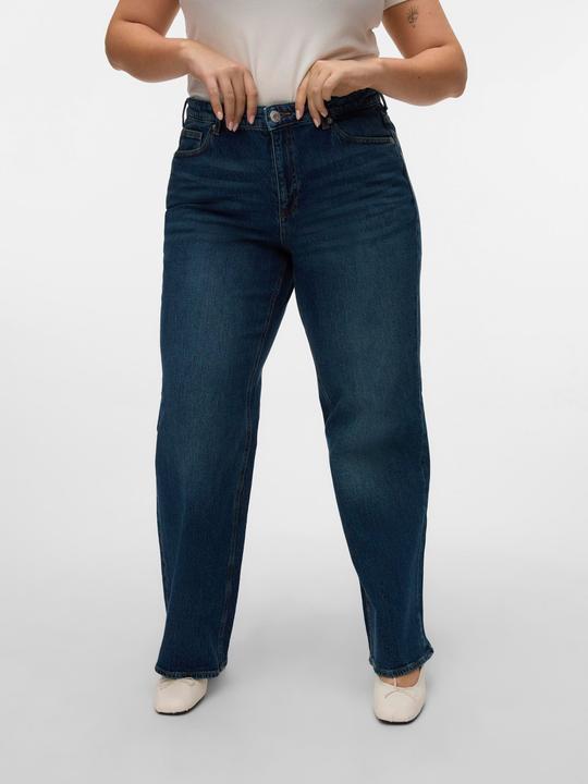 Actual product image Vero Moda VMCTESSA Hohe Taille Weiter Beinschnitt Jeans Weit geschnitten (W52/L32)