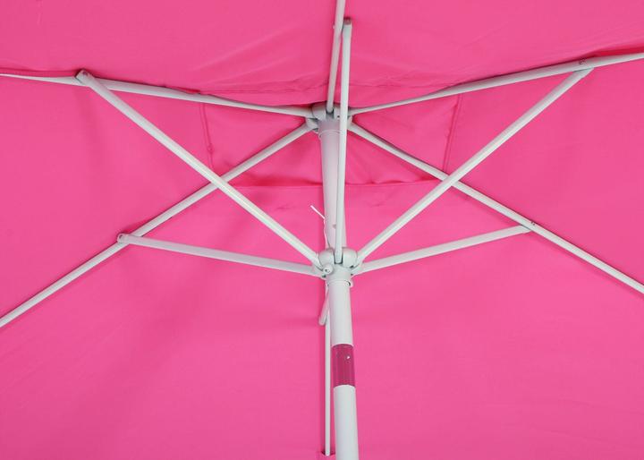 Produktbild Mendler Sonnenschirm, Gartenschirm, 2x3m rechteckig neigbar, Polyester/Alu 4,5kg - pink (1.92 m)