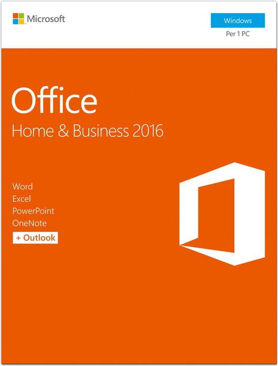Actual product image Microsoft Office Home & Business 2016 (1 User, unlimited)