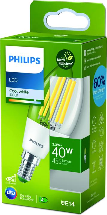 Immagine prodotto Philips LED classico (E14, 2.30 W, 485 lm, 1 x, A)