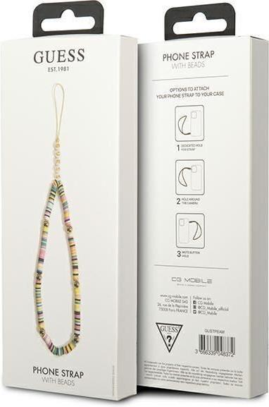 Produktbild Guess suspensija GUSTPEAM Phone Strap/Heishi Beads multicolor