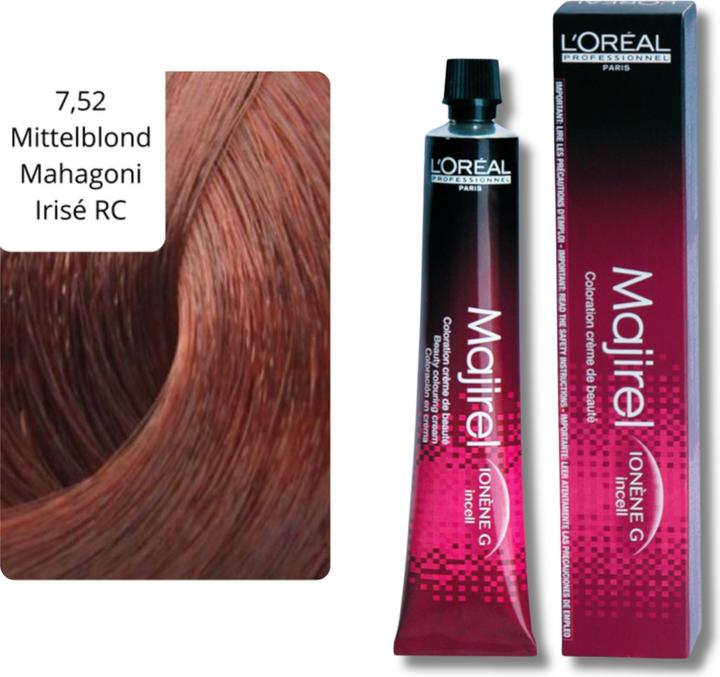 Produktbild L'Oréal Professionnel Majirel (7,52 Mittelblond Mahagoni Irisé RC)