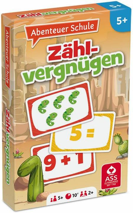 Actual product image ASS Altenburg 22572849 - Adventure school - counting fun, Card game 2+ players, ages 5+ (DE edition) (German)