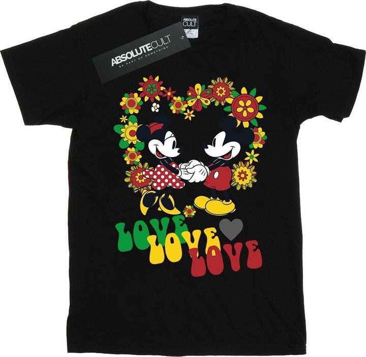 Disney Mickey And Minnie Mouse Hippie Love TShirt Mädchen