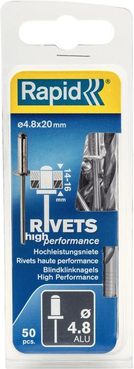 Produktbild Rapid Universal Blindniete Ø 4,8 x 20 mm