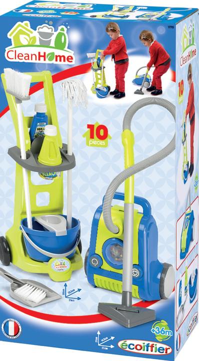 Produktbild Ecoiffier Clean Home Reinigungswagen mit Staubsauger