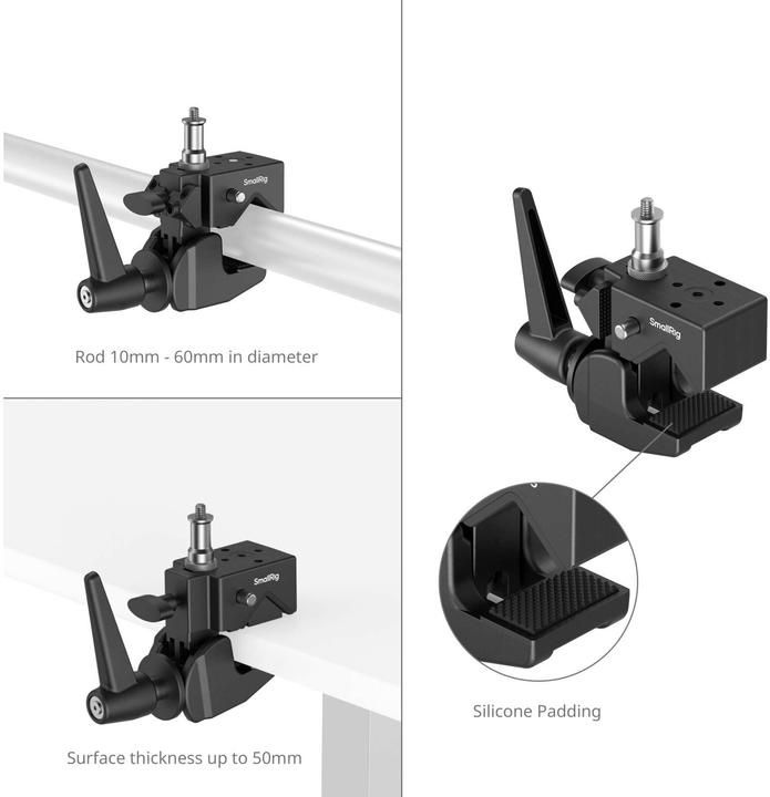 Immagine prodotto SmallRig 4861 Kit di supporto per supermorsetti