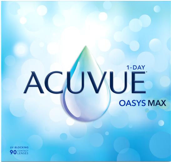Actual product image Acuvue Oasys 1-Day MAX (-2, Daily lens, 90 Piece, Spherical)
