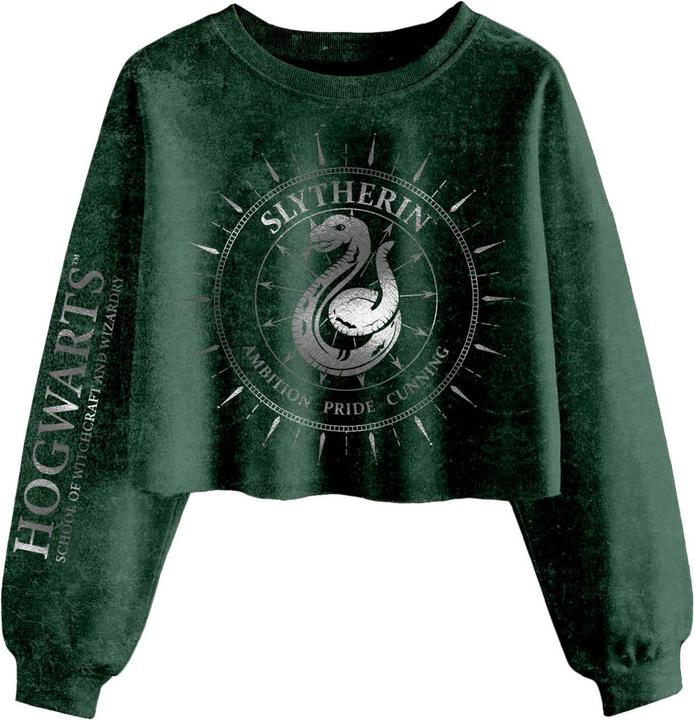 Slytherin Constellation Kurzes Sweatshirt (S)