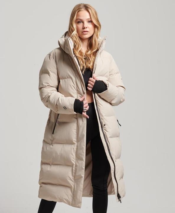 Actual product image Superdry Women's long hooded down jacket (M)