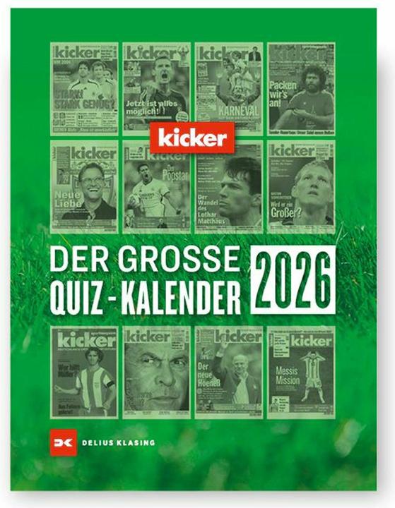 Actual product image Der grosse kicker Quiz-Kalender 2026 (German)