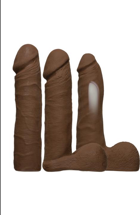 Image du produit Doc Johnson Vibrating Dual Density ULTRASKYN Chocolat