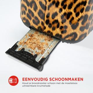 Productafbeelding Bourgini Panther Toaster - Broodrooster - Panterprint (nvt)