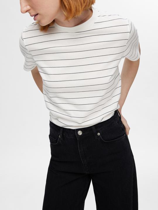 Immagine prodotto Selected Femme Maglietta in cotone a righe (XS)