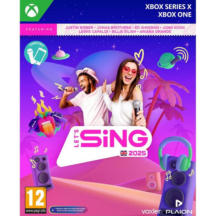 Actual product image Plaion Let's Sing 2025 International Version (Xbox One S, Xbox Series X, EN)
