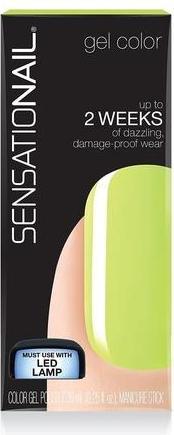 Actual product image SensatioNail 7.39ml Original Nail Polish Gel Kiwi Green (kiwi green, Gel-Effect Nail Polish)