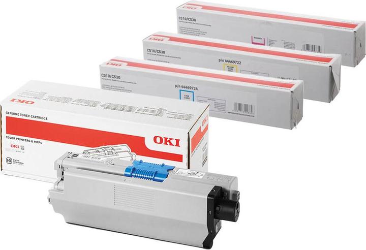 Produktbild OKI Original C510/C530 SET Set mit allen vier Farben (M, BK, C, Y)